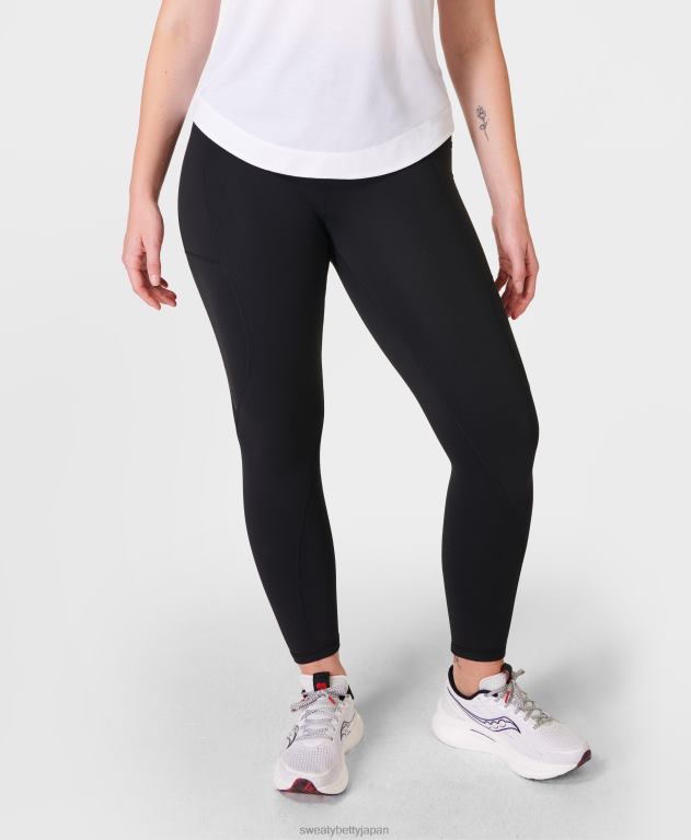 Sweaty Betty 女性 サーマ ブースト 2.0 7/8 ランニング レギンス L4RHF715 衣類 黒