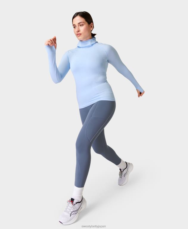 Sweaty Betty 女性 サーマ ブースト 2.0 7/8 反射ランニング レギンス L4RHF717 衣類 無限の青