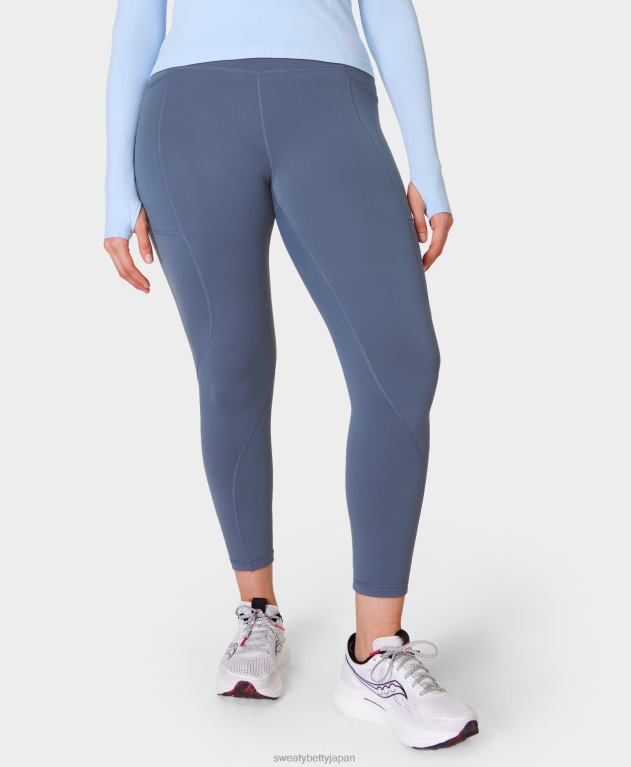 Sweaty Betty 女性 サーマ ブースト 2.0 7/8 反射ランニング レギンス L4RHF717 衣類 無限の青