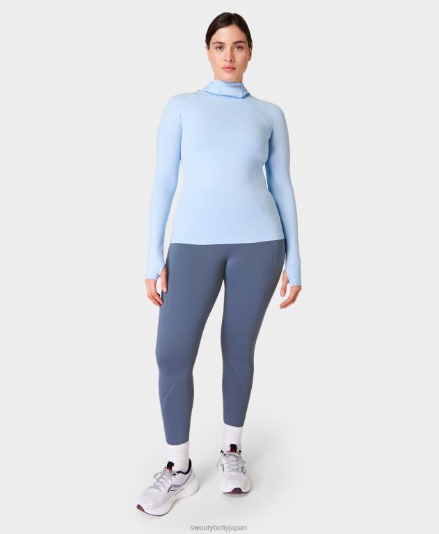 Sweaty Betty 女性 サーマ ブースト 2.0 7/8 反射ランニング レギンス L4RHF717 衣類 無限の青