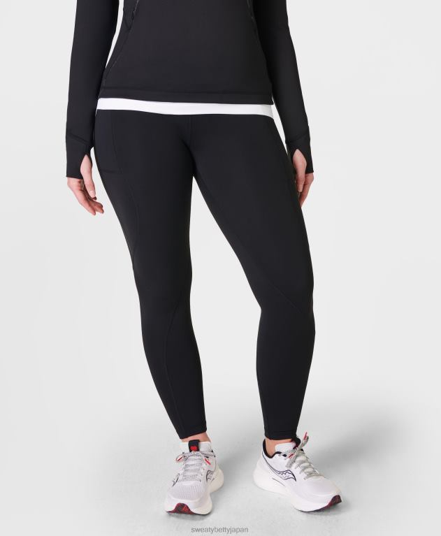 Sweaty Betty 女性 サーマ ブースト 2.0 ランニング レギンス L4RHF698 衣類 黒