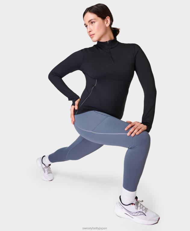 Sweaty Betty 女性 サーマ ブースト 2.0 反射ランニング レギンス L4RHF700 衣類 無限の青