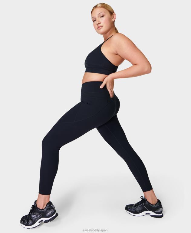 Sweaty Betty 女性 パワー 7/8 ワークアウト レギンス L4RHF1 衣類 黒