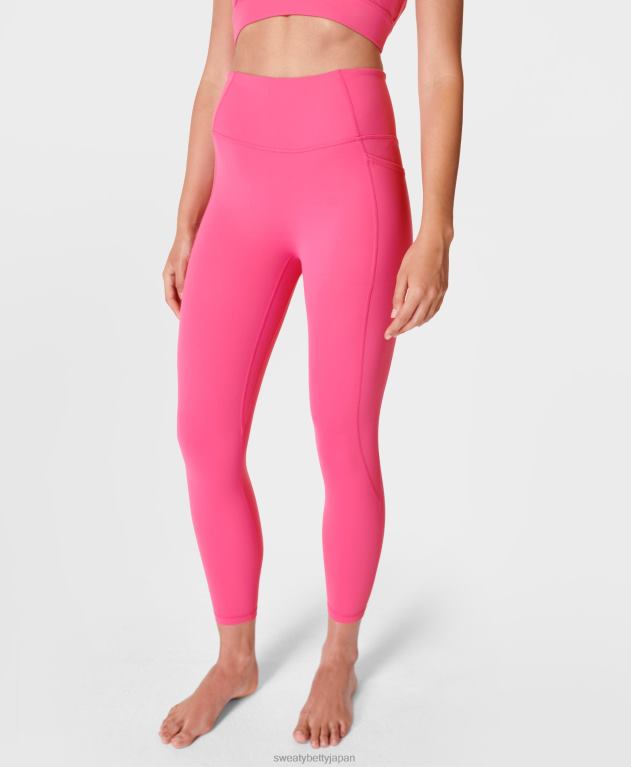 Sweaty Betty 女性 スーパーソフト7/8レギンスのカラー理論 L4RHF1011 衣類 ハッピーピンク