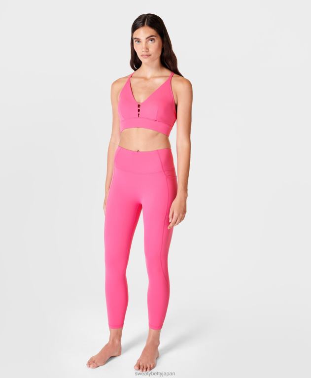 Sweaty Betty 女性 スーパーソフト7/8レギンスのカラー理論 L4RHF1011 衣類 ハッピーピンク