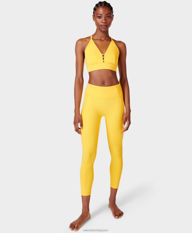 Sweaty Betty 女性 スーパーソフト7/8レギンスのカラー理論 L4RHF1013 衣類 陽気な黄色