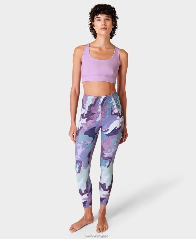 Sweaty Betty 女性 スーパーソフト7/8ヨガレギンス L4RHF117 衣類 グリーンカモパッチプリント