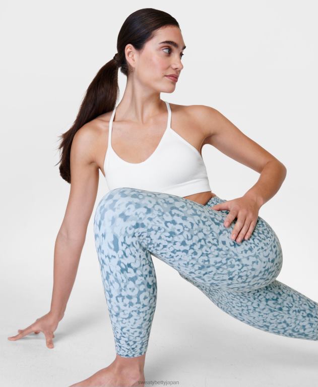 Sweaty Betty 女性 スーパーソフト7/8ヨガレギンス L4RHF121 衣類 ブルーユキヒョウ柄