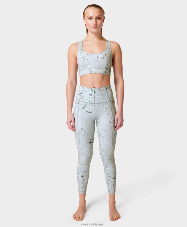 Sweaty Betty 女性 スーパーソフト7/8ヨガレギンス L4RHF124 衣類 青い落ちる花柄