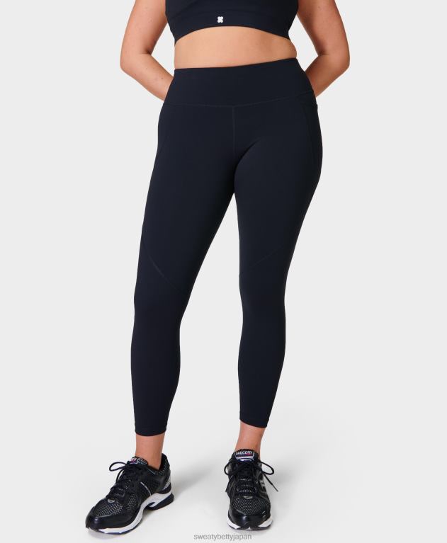 Sweaty Betty 女性 パワー 7/8 ワークアウト レギンス L4RHF1 衣類 黒