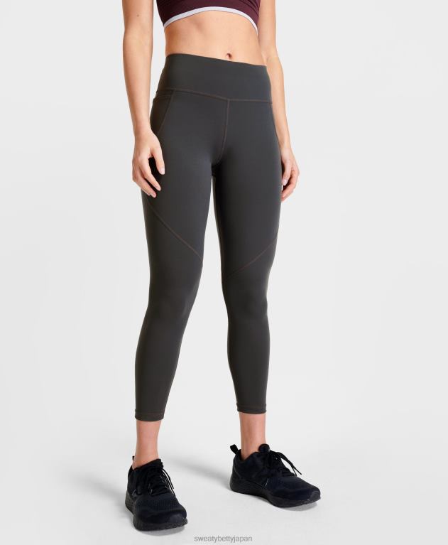 Sweaty Betty 女性 パワー 7/8 ワークアウト レギンス L4RHF3 衣類 スレートグレー