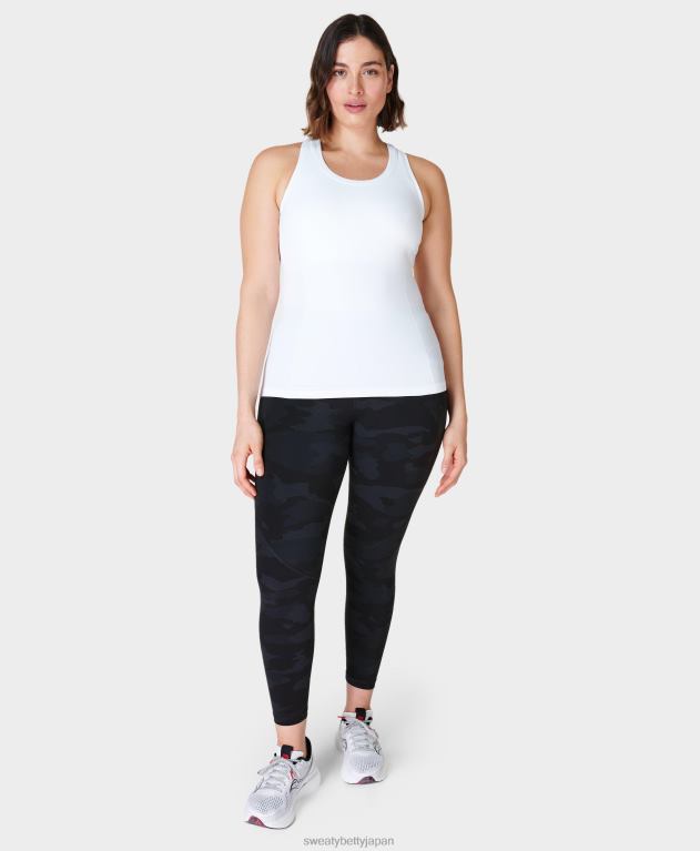 Sweaty Betty 女性 パワー 7/8 ワークアウト レギンス L4RHF30 衣類 ウルトラブラックカモプリント