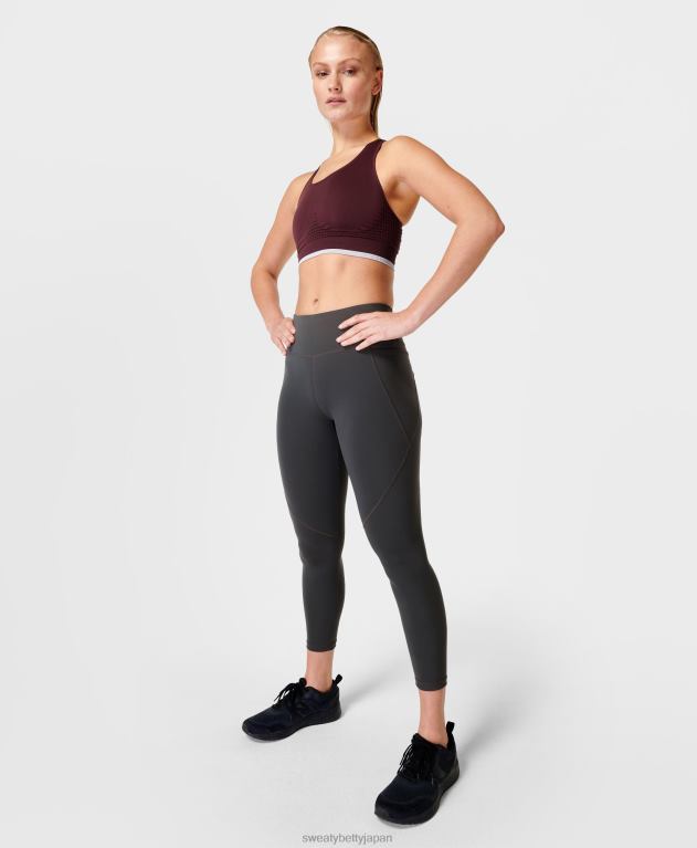 Sweaty Betty 女性 パワー 7/8 ワークアウト レギンス L4RHF3 衣類 スレートグレー