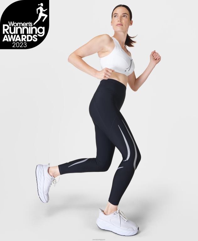 Sweaty Betty 女性 ゼロ グラビティ 7/8 イルミネーション ランニング レギンス L4RHF486 衣類 黒