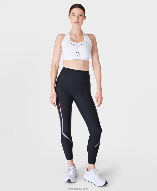 Sweaty Betty 女性 ゼロ グラビティ 7/8 イルミネーション ランニング レギンス L4RHF486 衣類 黒