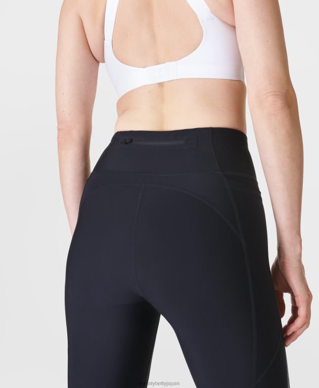 Sweaty Betty 女性 ゼロ グラビティ 7/8 イルミネーション ランニング レギンス L4RHF486 衣類 黒