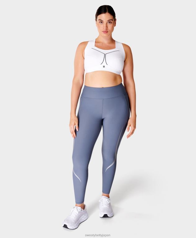 Sweaty Betty 女性 ゼロ グラビティ 7/8 イルミネーション ランニング レギンス L4RHF488 衣類 無限の青