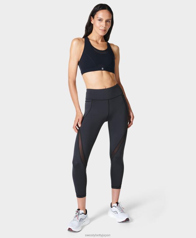 Sweaty Betty 女性 パワーアイコン 7/8 レギンス L4RHF515 衣類 黒