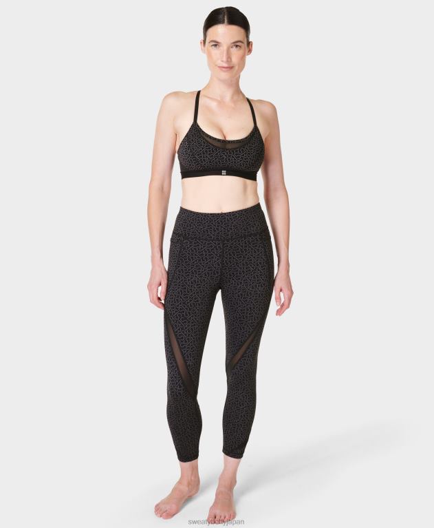 Sweaty Betty 女性 パワーアイコン 7/8 レギンス L4RHF517 衣類 グレー sb スロット プリント