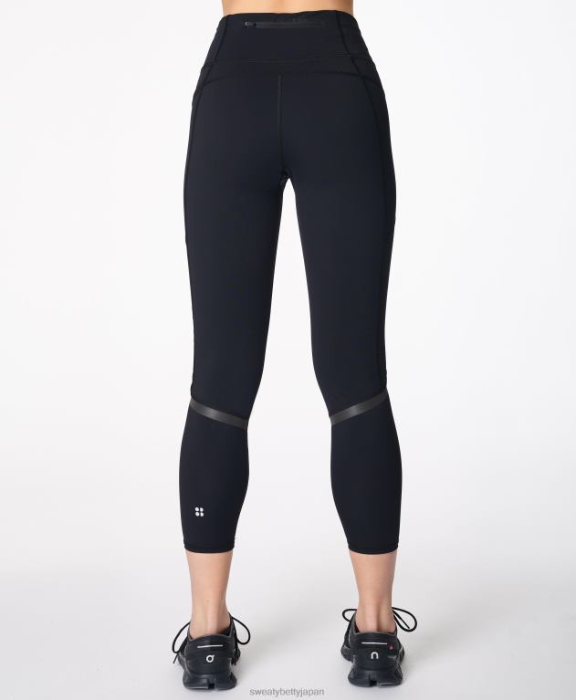 Sweaty Betty 女性 ゼログラビティ ハイウエスト 7/8 ランニングレギンス L4RHF758 衣類 黒