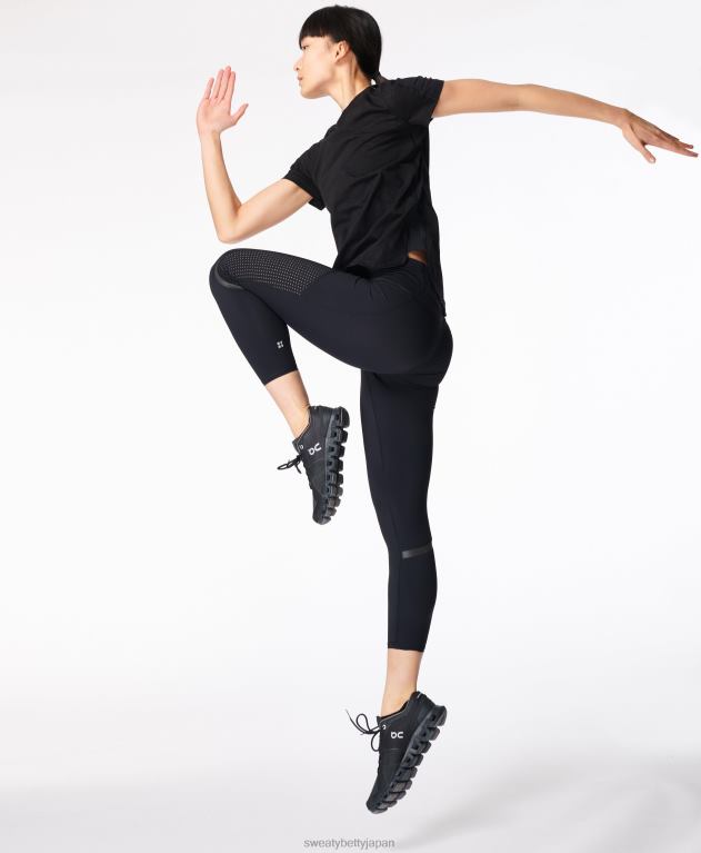 Sweaty Betty 女性 ゼログラビティ ハイウエスト 7/8 ランニングレギンス L4RHF758 衣類 黒