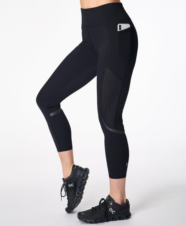 Sweaty Betty 女性 ゼログラビティ ハイウエスト 7/8 ランニングレギンス L4RHF758 衣類 黒