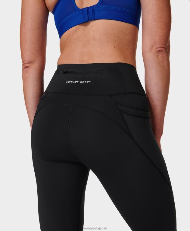 Sweaty Betty 女性 パワプロ7/8 トレーニングレギンス L4RHF87 衣類 黒