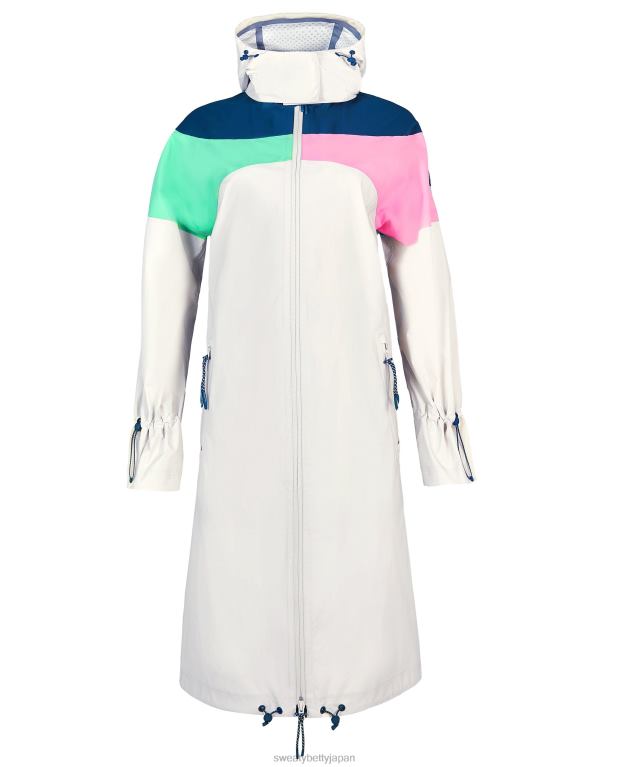 Sweaty Betty 女性 レトロなパラシュート防水パーカー L4RHF1001 衣類 モーニンググレー