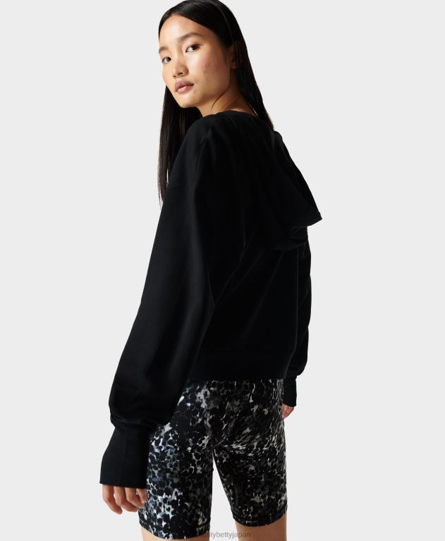 Sweaty Betty 女性 放課後のリラックスパーカー L4RHF1004 衣類 黒