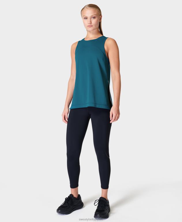 Sweaty Betty 女性 ライトスピードランニングタンクトップ L4RHF1008 衣類 カスケードブルー