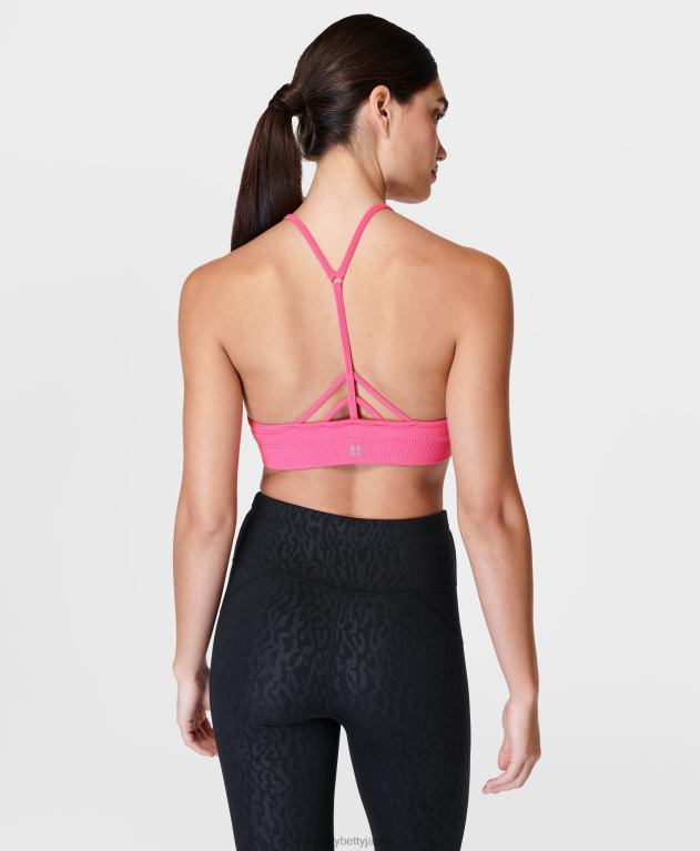 Sweaty Betty 女性 マインドフルなシームレスヨガブラ L4RHF100 衣類 カメリアピンク