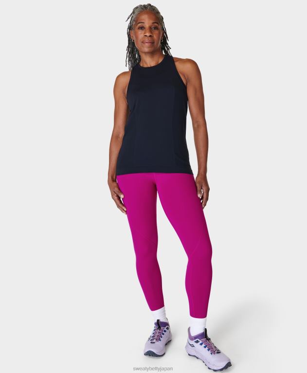 Sweaty Betty 女性 アスリートのシームレスなフェザー級トレーニング タンク L4RHF101 衣類 黒