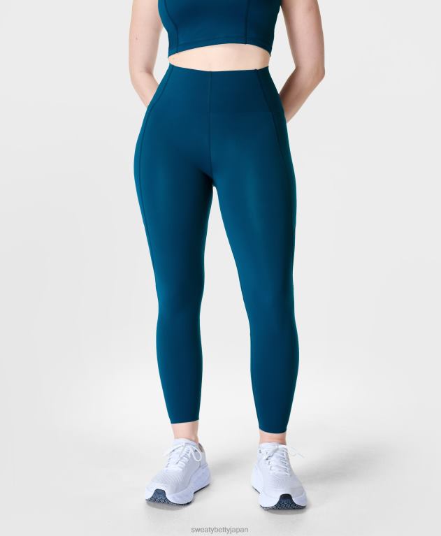 Sweaty Betty 女性 エアリアル パワー ウルトラスカルプト ハイウエスト レギンス L4RHF1025 衣類 巨大な青