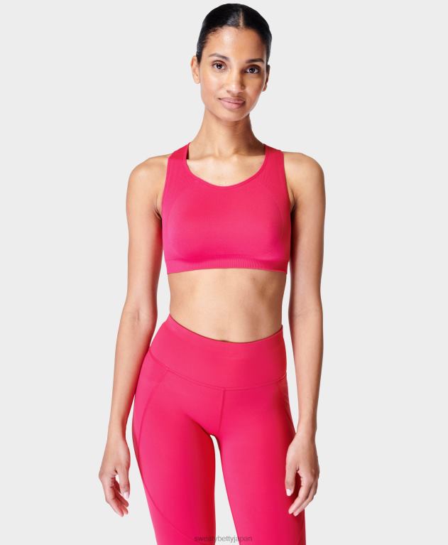 Sweaty Betty 女性 スタミナフォームストラップトレーニングブラ L4RHF1026 衣類 フランボワーズピンク