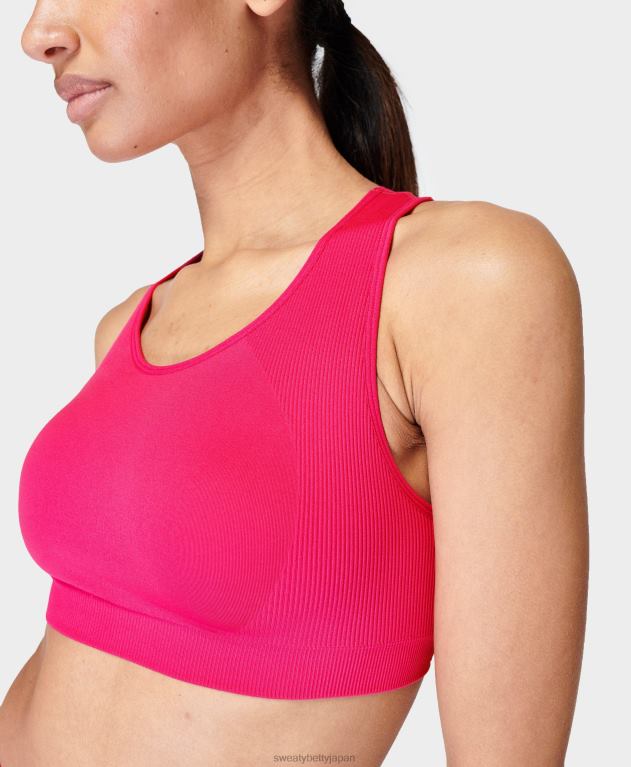 Sweaty Betty 女性 スタミナフォームストラップトレーニングブラ L4RHF1026 衣類 フランボワーズピンク