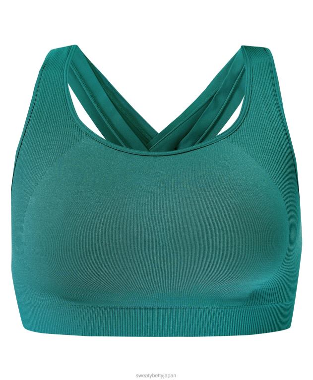 Sweaty Betty 女性 スタミナフォームストラップトレーニングブラ L4RHF1027 衣類 アゲートブルー