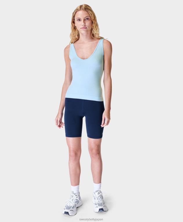 Sweaty Betty 女性 シームレスなタンクをリラックス L4RHF1043 衣類 アイスブルー