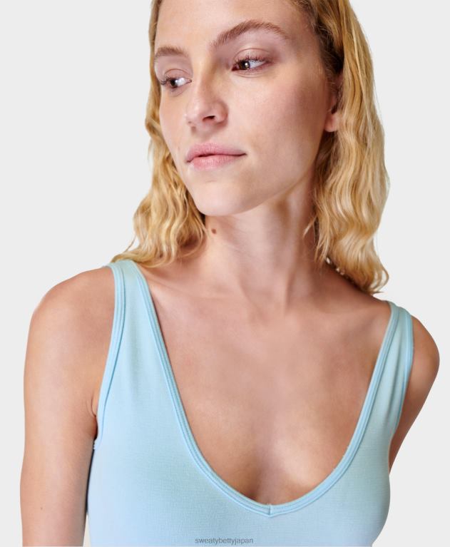 Sweaty Betty 女性 シームレスなタンクをリラックス L4RHF1043 衣類 アイスブルー