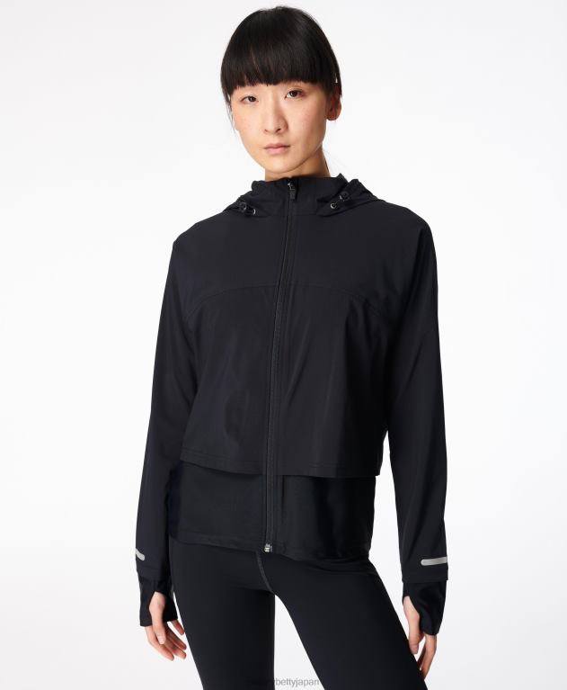 Sweaty Betty 女性 ファストトラックランニングジャケット L4RHF1045 衣類 黒