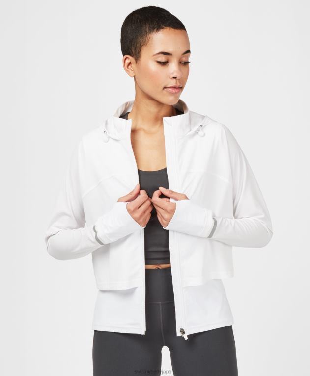 Sweaty Betty 女性 ファストトラックランニングジャケット L4RHF1046 衣類 白