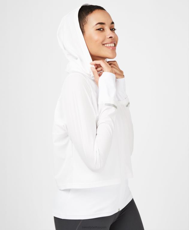 Sweaty Betty 女性 ファストトラックランニングジャケット L4RHF1046 衣類 白