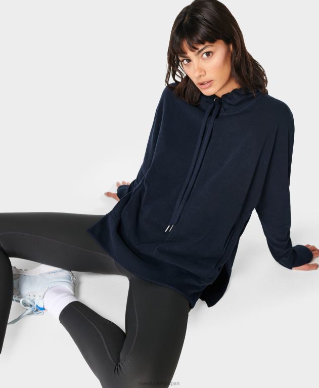 Sweaty Betty 女性 リベレートリュクスフリースパーカー L4RHF1047 衣類 ネイビーブルー