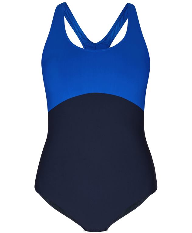 Sweaty Betty 女性 オーシャンエクストラライフパフォーマンス水着 L4RHF104 衣類 ライトニングブルー/フレンチネイビーブルー