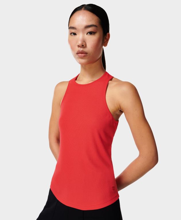 Sweaty Betty 女性 漂流シャーリングタンク L4RHF1070 衣類 チューリップレッド