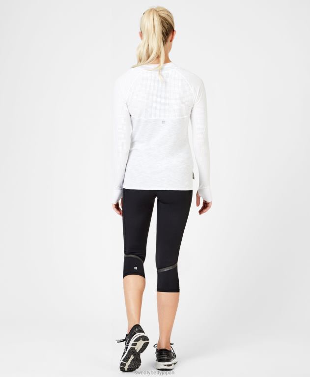 Sweaty Betty 女性 ゼログラビティ ハイウエスト クロップドランニングレギンス L4RHF1088 衣類 黒