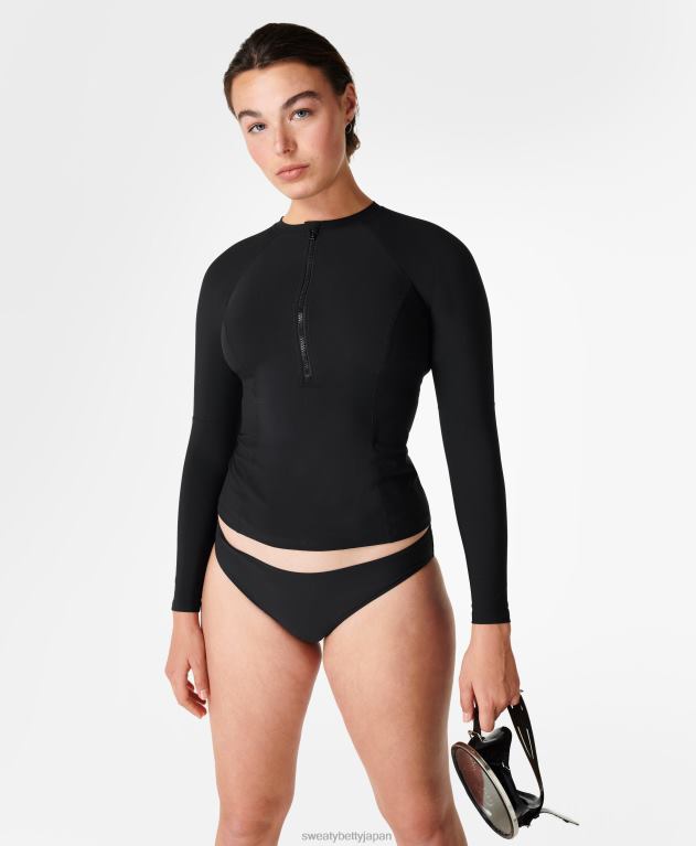 Sweaty Betty 女性 シースケープ エクストラ ライフ ラッシュ トップ L4RHF1093 衣類 黒