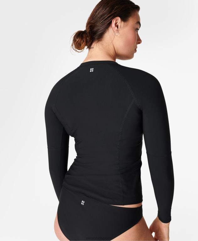 Sweaty Betty 女性 シースケープ エクストラ ライフ ラッシュ トップ L4RHF1093 衣類 黒