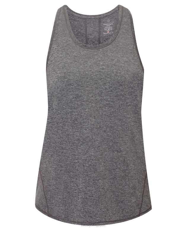 Sweaty Betty 女性 トレーニングタンクにエネルギーを供給する L4RHF1101 衣類 ブラックメランジ