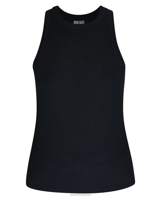 Sweaty Betty 女性 ハーパーレーサータンクトップ L4RHF140 衣類 黒