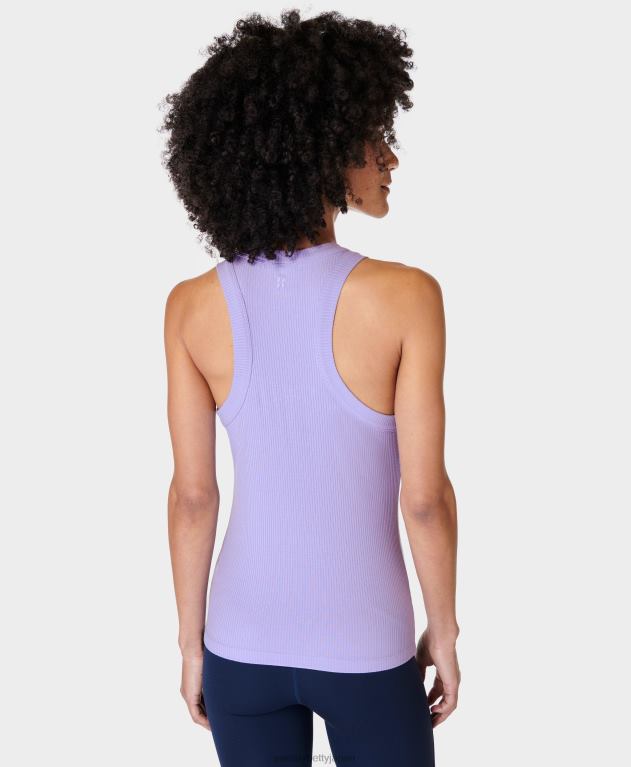 Sweaty Betty 女性 ハーパーレーサータンクトップ L4RHF143 衣類 仮想紫紫